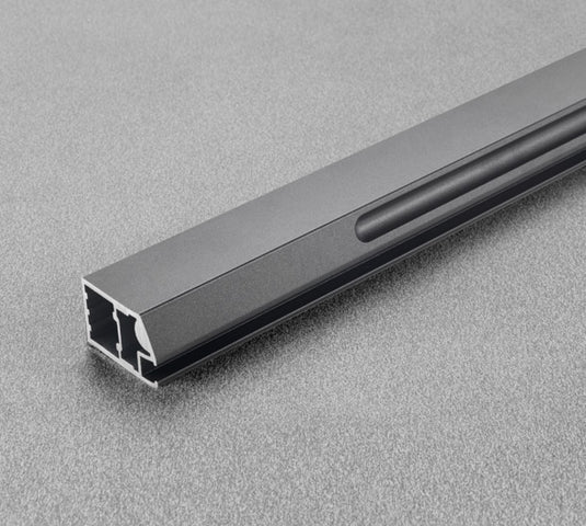 Salice Conecta 25mm Aluminium Profile with Grooved Handle - 2950mm - Individual Lengths