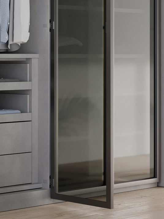 Salice Conecta Aluminium 25mm Profile with Grooved Handle - 3000mm - Bulk Pack of 10 Lengths