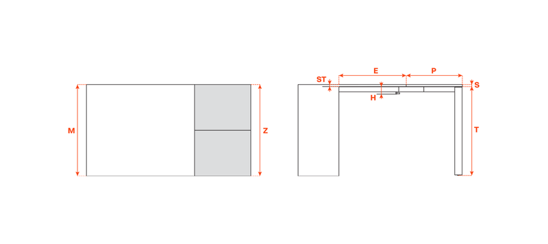 Load image into Gallery viewer, Salice Atim Voila Flag technical drawing