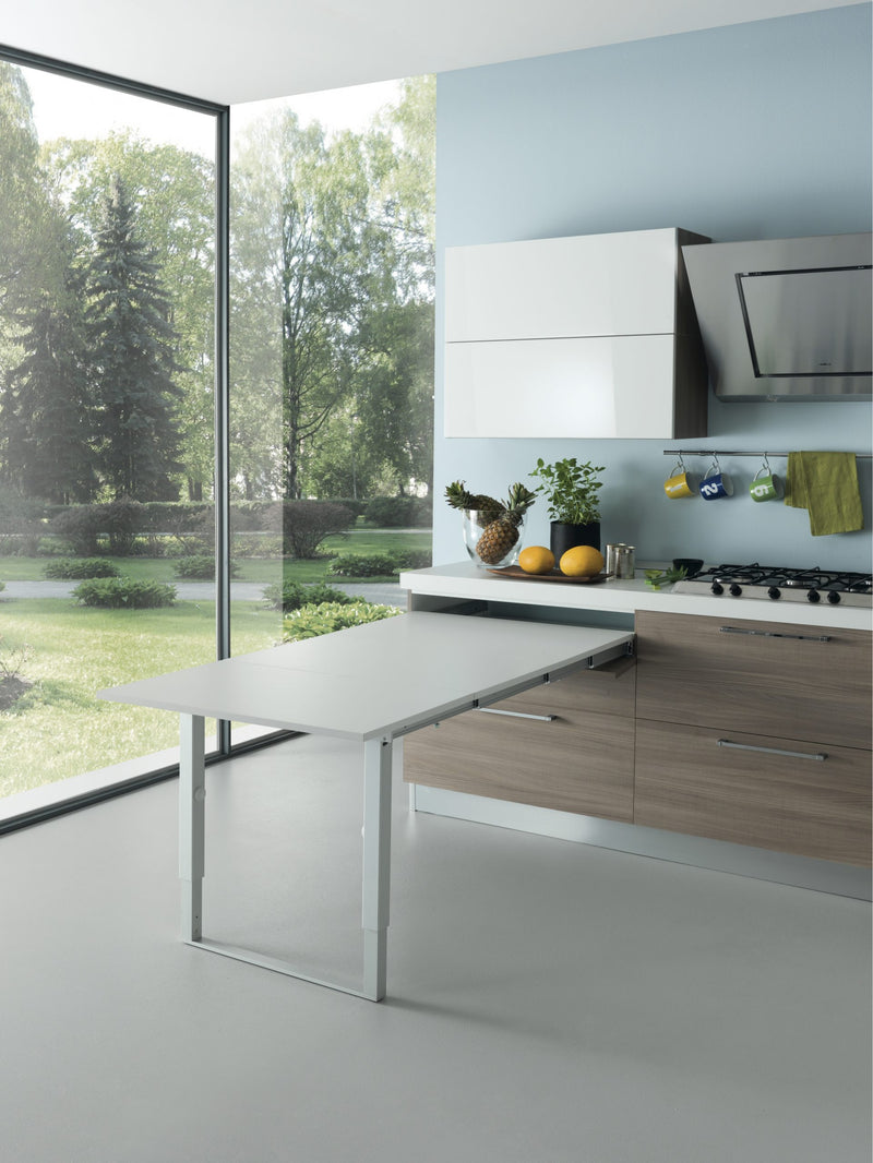 Load image into Gallery viewer, Salice Atim - PARTY Double-leg pull-out table from a drawer - Frame Only