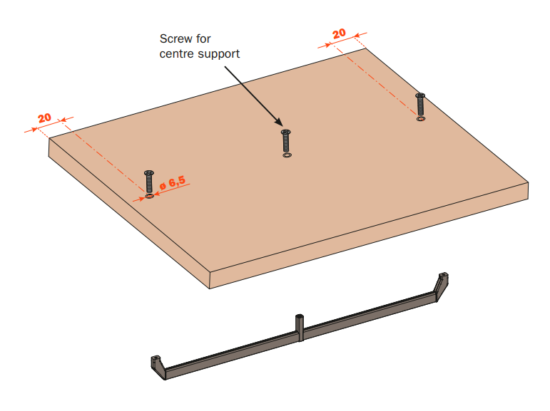 Load image into Gallery viewer, Salice Excessories Hanger Rail Angled End Supports - VE80GMRA00633B