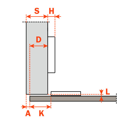 Load image into Gallery viewer, Salice Universal Hinge 110° for Special Materials - CBY2AC9