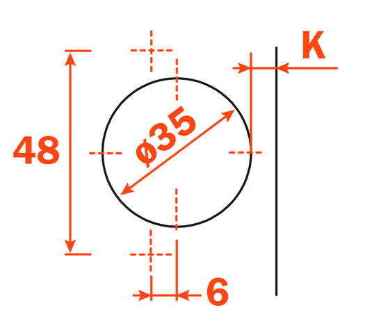 Salice Thick Door (Max 35mm) Wide Angle Hinge Full Overlay - C2AHA99