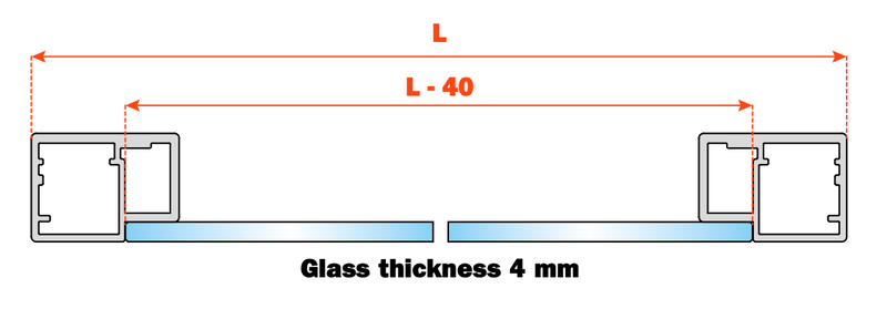 Load image into Gallery viewer, Salice Conecta 22mm Aluminium Profile - 2950mm - Individual Lengths