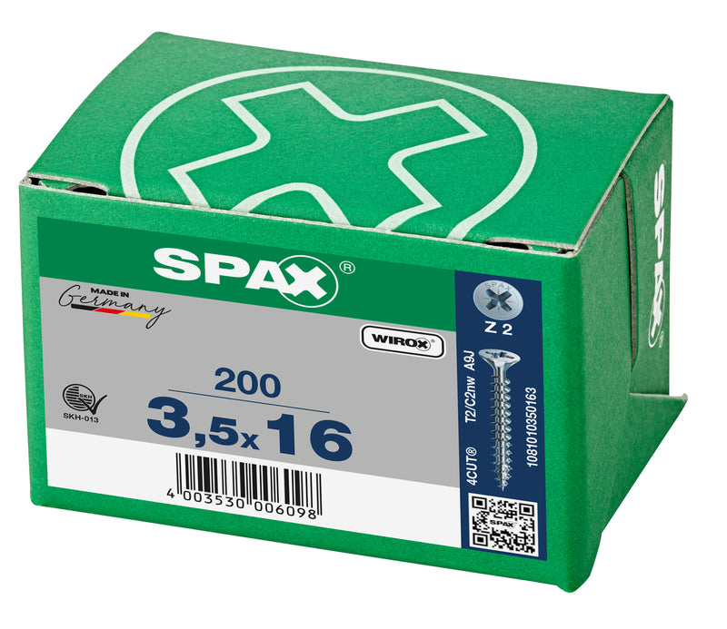 Load image into Gallery viewer, Spax 3.5 x 16mm Countersunk Wood Screws for Hinges