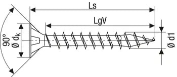 Load image into Gallery viewer, Spax 3.5 x 16mm Countersunk Wood Screws for Hinges