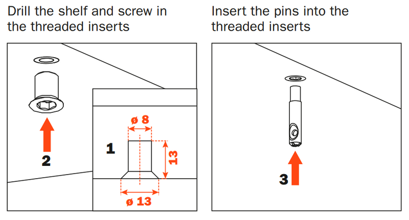 Load image into Gallery viewer, Salice Excessories Hanger Rail Centre Support to suit Straight End Supports