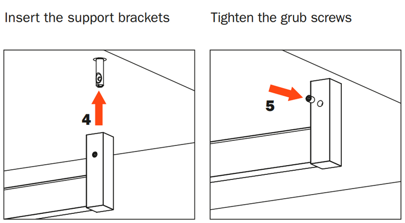 Load image into Gallery viewer, Salice Excessories Hanger Rail End Supports - Straight
