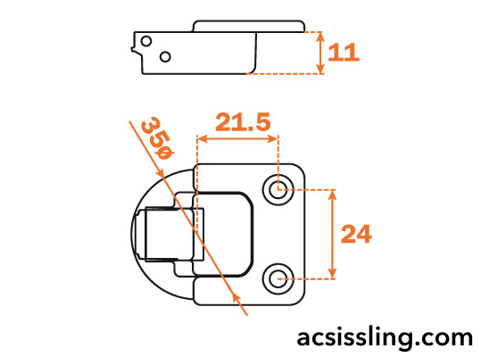 Load image into Gallery viewer, Salice Sliding Door Hinge - F1C169
