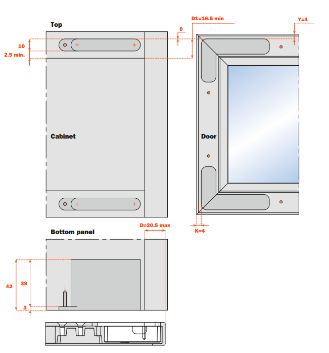 Load image into Gallery viewer, Salice Air 19mm Aluminium Door Profile - DEL9LP300_ - 2950mm - Individual Lengths