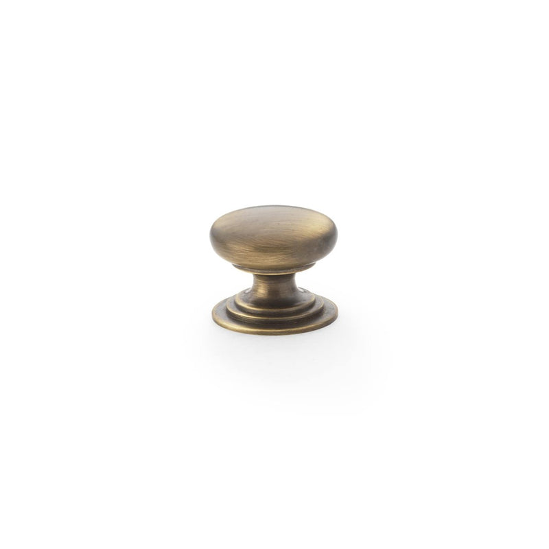 Load image into Gallery viewer, Alexander and Wilks Waltz Round Cupboard Knob on Stepped Rose