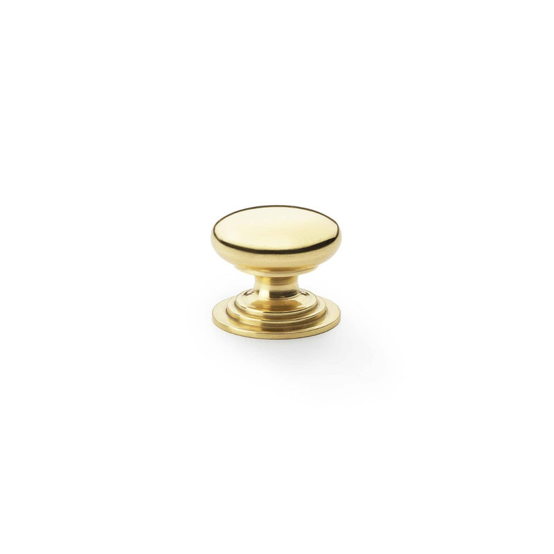 Load image into Gallery viewer, Alexander and Wilks Waltz Round Cupboard Knob on Stepped Rose