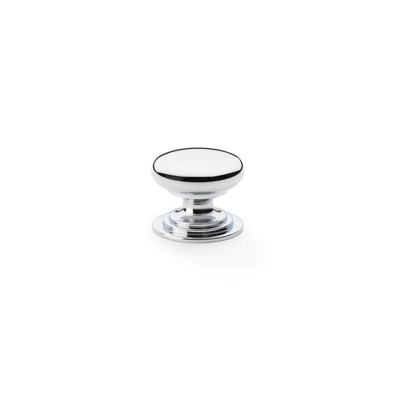 Load image into Gallery viewer, Alexander and Wilks Waltz Round Cupboard Knob on Stepped Rose