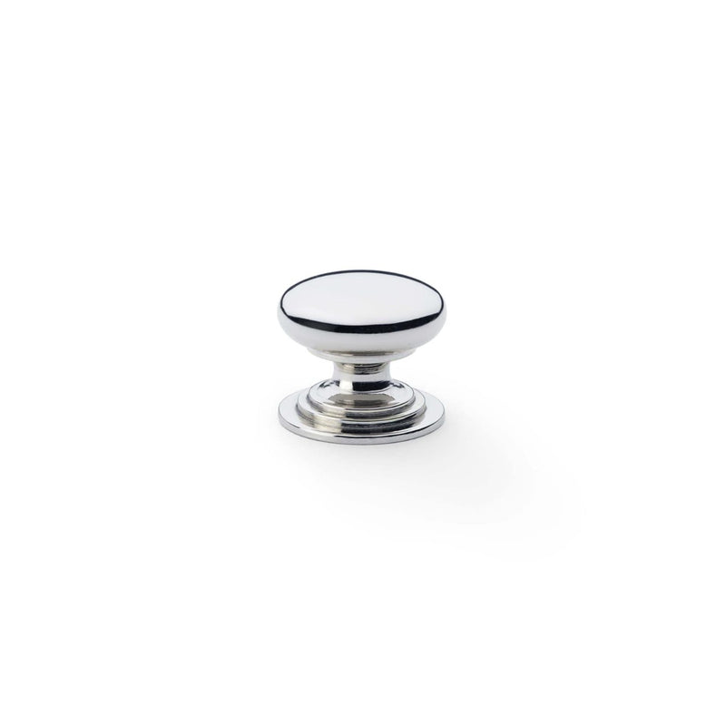 Load image into Gallery viewer, Alexander and Wilks Waltz Round Cupboard Knob on Stepped Rose