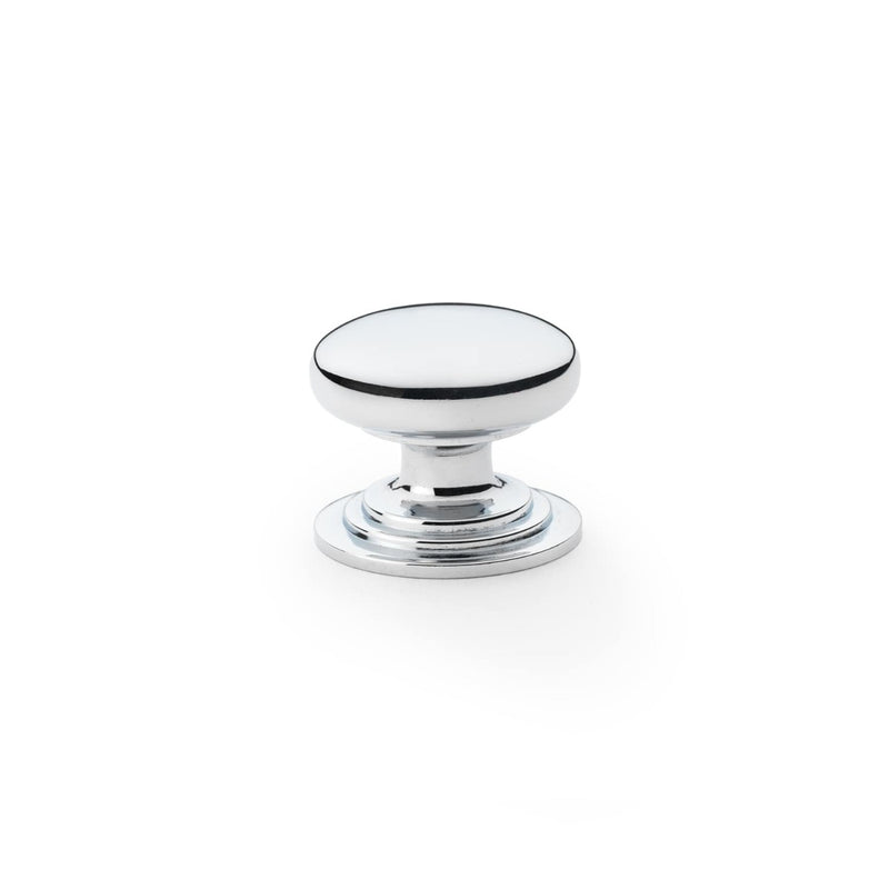 Load image into Gallery viewer, Alexander and Wilks Waltz Round Cupboard Knob on Stepped Rose