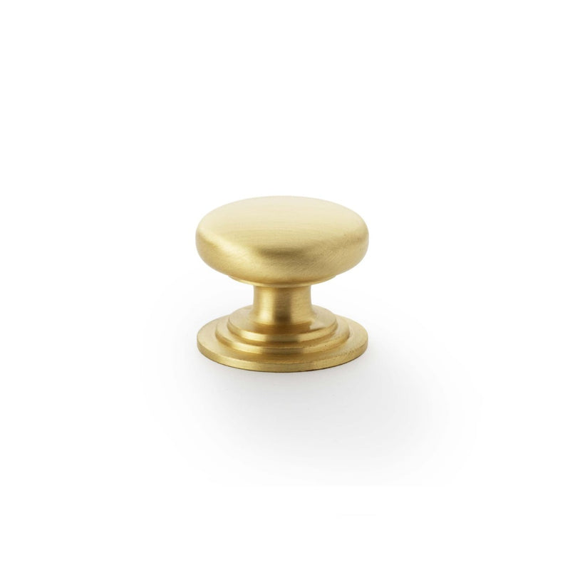 Load image into Gallery viewer, Alexander and Wilks Waltz Round Cupboard Knob on Stepped Rose
