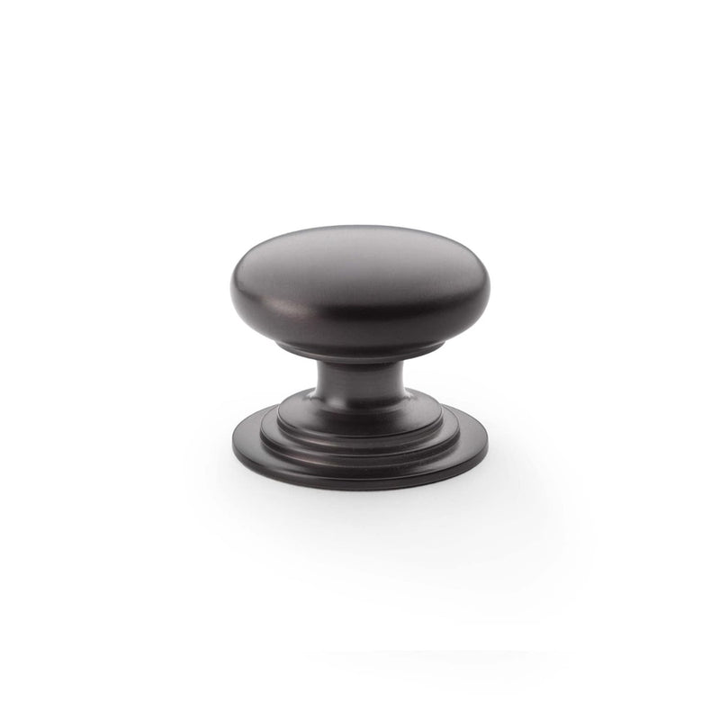 Load image into Gallery viewer, Alexander and Wilks Waltz Round Cupboard Knob on Stepped Rose