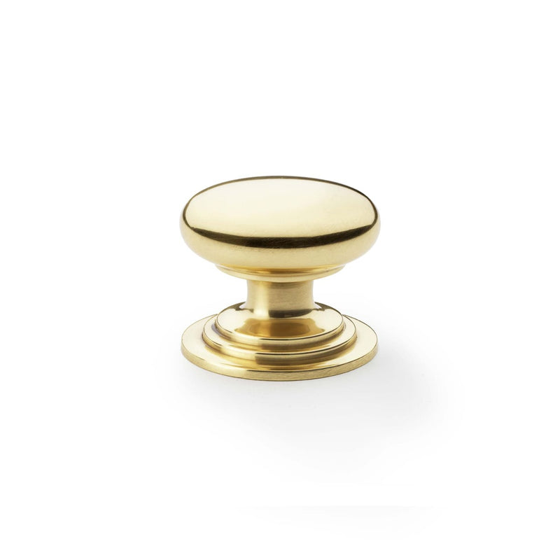 Load image into Gallery viewer, Alexander and Wilks Waltz Round Cupboard Knob on Stepped Rose