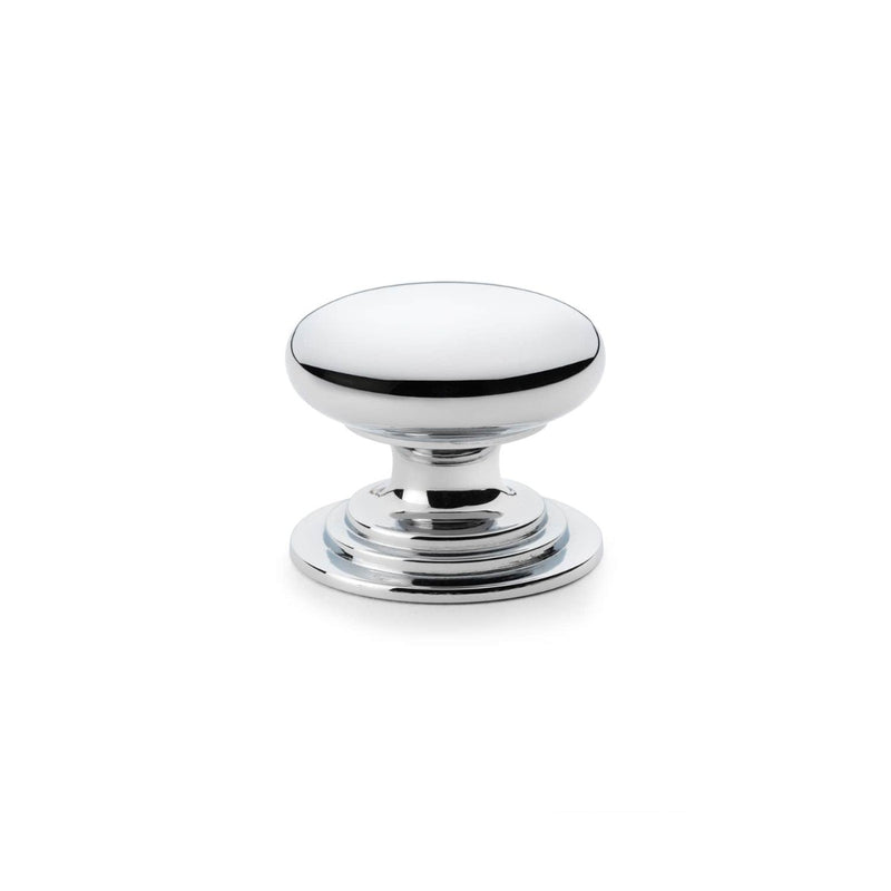 Load image into Gallery viewer, Alexander and Wilks Waltz Round Cupboard Knob on Stepped Rose