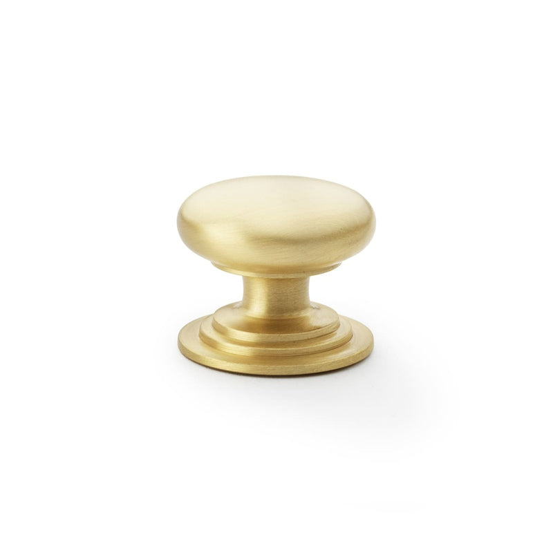 Load image into Gallery viewer, Alexander and Wilks Waltz Round Cupboard Knob on Stepped Rose