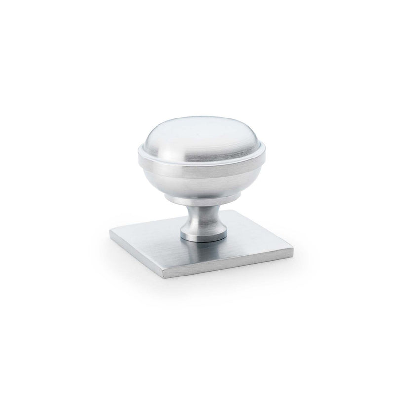 Load image into Gallery viewer, Alexander and Wilks Quantock Cupboard Knob on Square Backplate