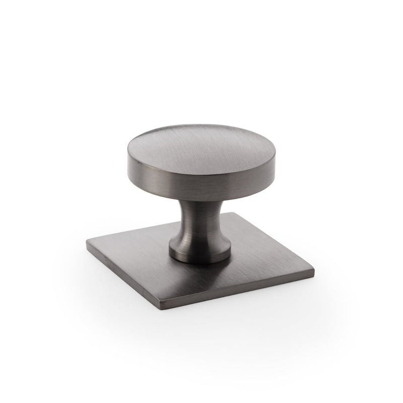 Load image into Gallery viewer, Alexander and Wilks Bullion Cupboard Knob on Square Backplate