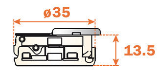 Load image into Gallery viewer, Salice C2AKGE9 Silentia+ Series 200 Integrated Soft Close Half Overlay 155 Degree Hinge