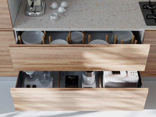 Salice Progressa G5E6P Concealed Drawer Runner - Push to Open (Handleless) - 13-16mm Sides - 45Kg Capacity