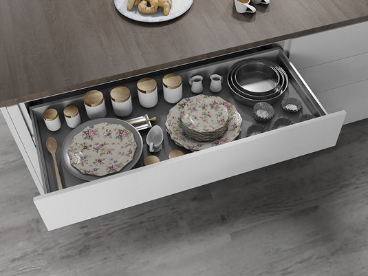 Salice Progressa G5E6S Concealed Full Extension Drawer Runner - Soft Close - 13-16mm Sides -45kg Capacity