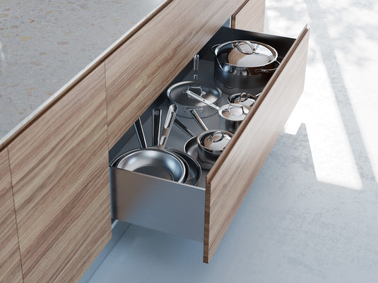 Salice Progressa G5E6S Concealed Full Extension Drawer Runner - Soft Close - 13-16mm Sides -45kg Capacity