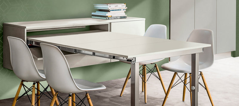 Load image into Gallery viewer, Salice Atim Mensola Party pull-out table in a kitchen

