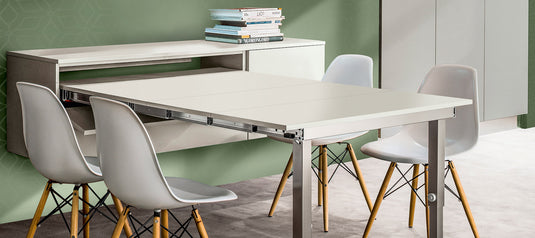 Salice Atim Mensola Party pull-out table in a kitchen