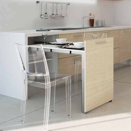 Salice Atim Evolution pull-out cabinet table extended