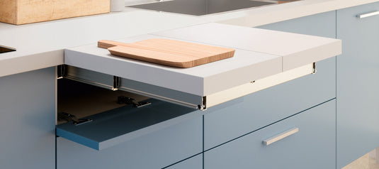 Salice Atim Flip Top in a kitchen