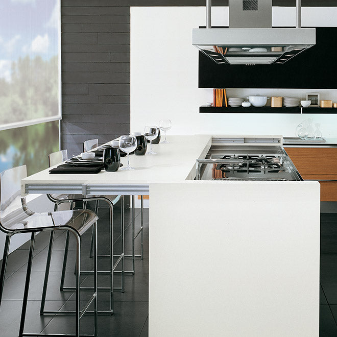 Load image into Gallery viewer, Salice Atim Snack sliding table top extended
