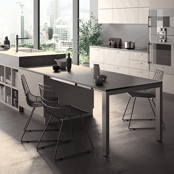 Load image into Gallery viewer, Salice Atim Voila Chair pull-out table extended
