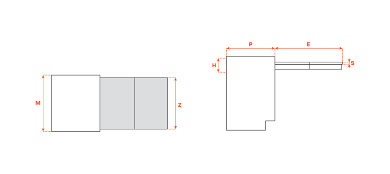 Load image into Gallery viewer, Salice Atim Cook technical drawing, 900mm
