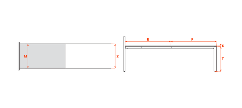Load image into Gallery viewer, Salice Atim Voila Chair Reverse technical drawing, 800mm

