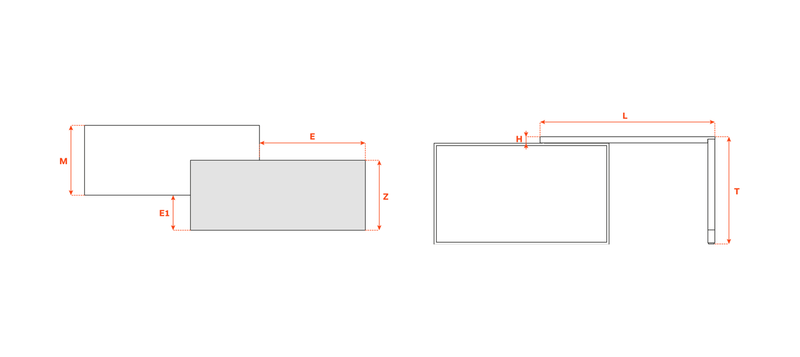 Load image into Gallery viewer, Salice Atim Sestante technical drawing, 600mm depth
