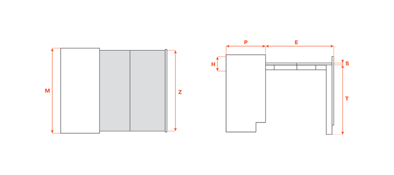 Load image into Gallery viewer, Salice Atim Evolution +39 technical drawing
