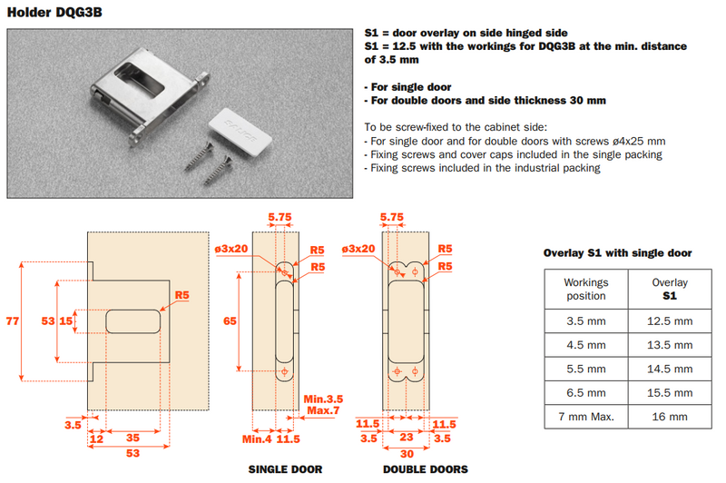 Load image into Gallery viewer, Salice Folder 180 Conecta Hinge Kit - Recessed Front Fix Holder - DQGB3
