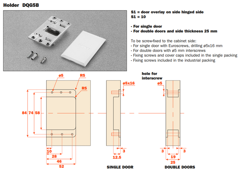 Load image into Gallery viewer, Salice Folder 180 Conecta Hinge Kit - External Side Fix Holder - DQG5B
