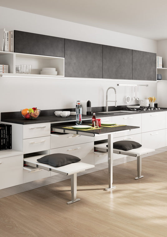 Salice Atim T-Bench pull-out seat extended
