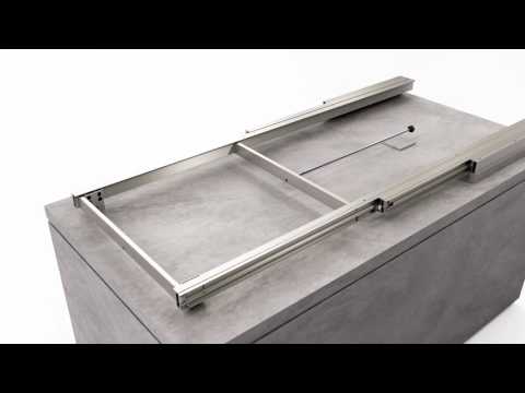 Load and play video in Gallery viewer, Atim Breakfast Top sliding table top demonstration
