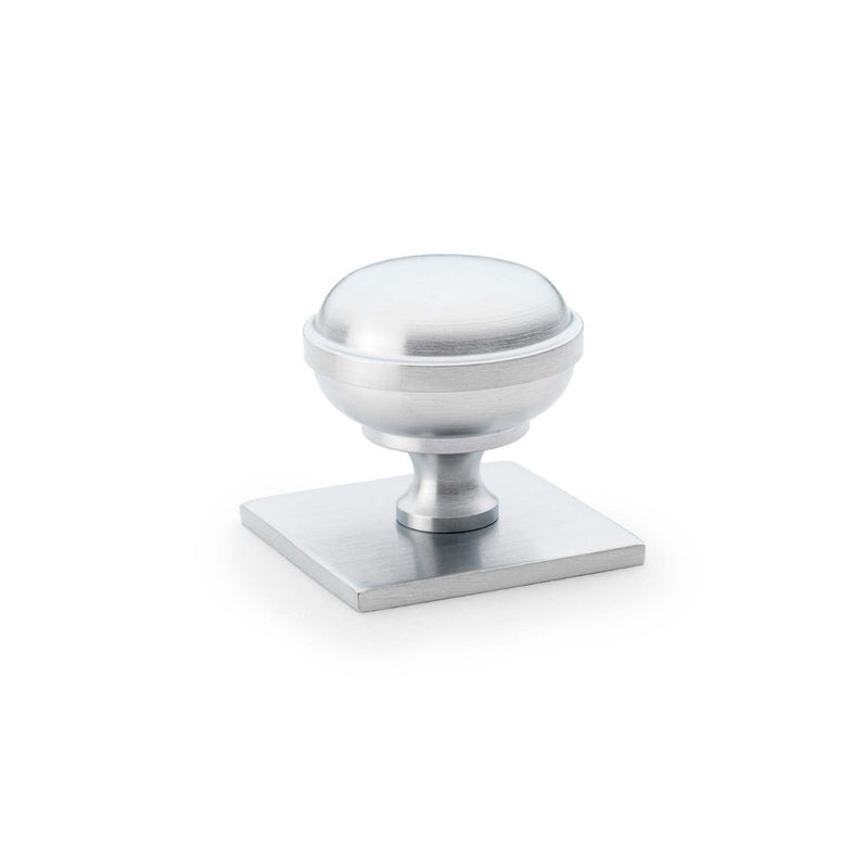 Load image into Gallery viewer, Alexander and Wilks Quantock Cupboard Knob on Square Backplate
